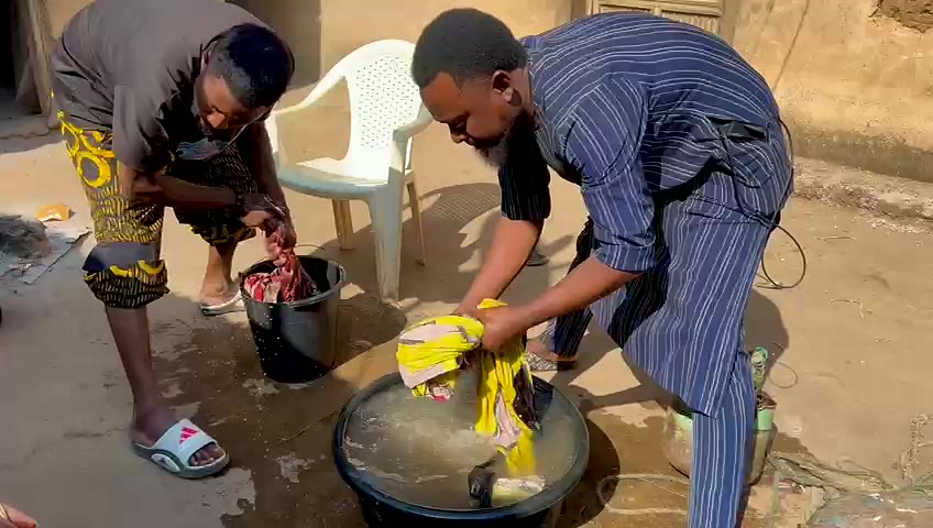 Washing clothes for our senior citizens (video)